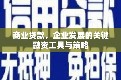 铜仁商业贷款，企业发展的关键融资工具与策略