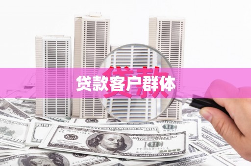黔西贷款客户群体