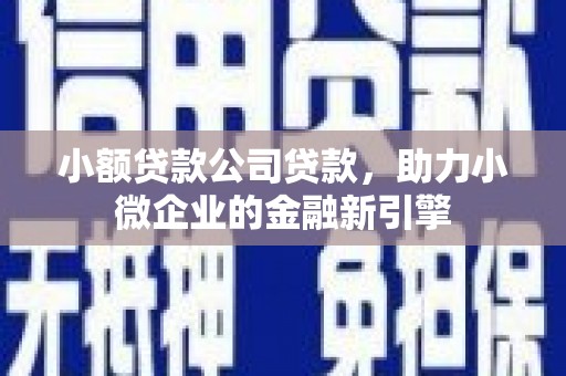 鼓楼小额贷款公司贷款，助力小微企业的金融新引擎