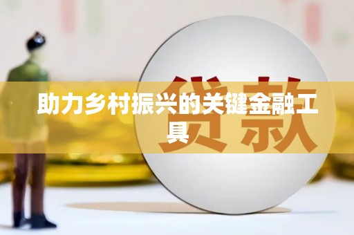 甘谷助力乡村振兴的关键金融工具