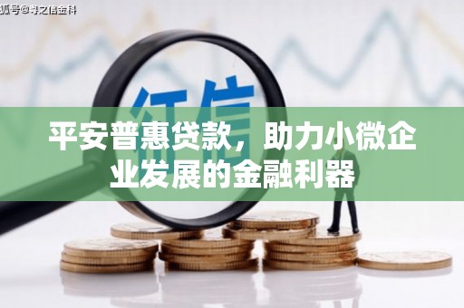 松滋平安普惠贷款，助力小微企业发展的金融利器