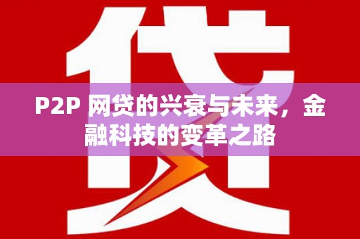 夏县P2P 网贷的兴衰与未来，金融科技的变革之路