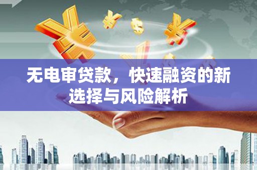 文昌无电审贷款，快速融资的新选择与风险解析