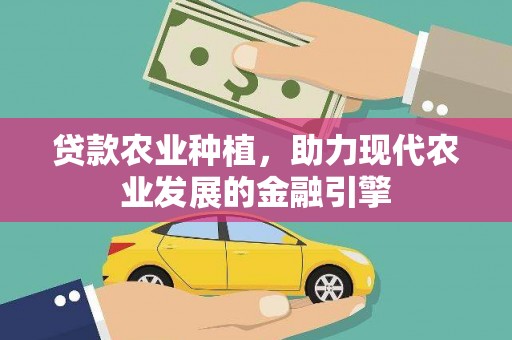 河曲贷款农业种植，助力现代农业发展的金融引擎