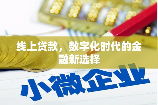 沿河线上贷款，数字化时代的金融新选择